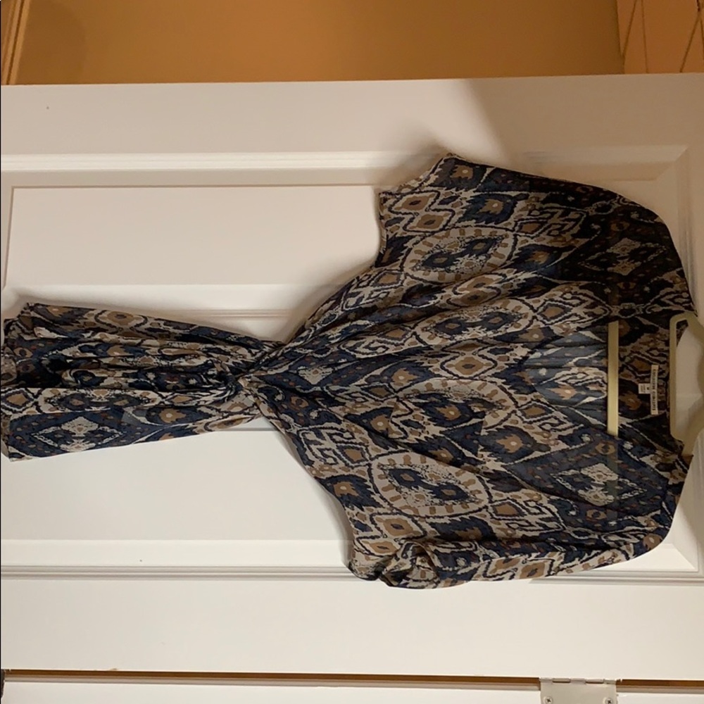 Belted blouse